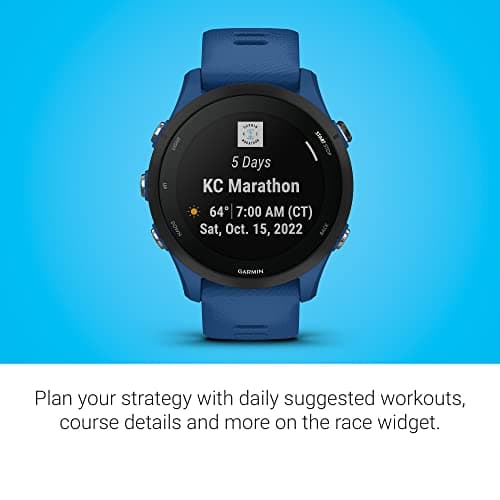 Garmin Forerunner® 255, GPS Running Smartwatch, Advanced Insights, Long-Lasting Battery, Tidal Blue 6