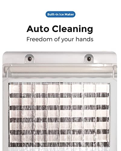 ADT Under Counter Ice Maker 80lbs/ 24H Daily Built-in Ice Machine with Drain Pump 24H Timer Self-Cleaning, Freestanding Ice Cube Machine for Commercial and Home Use 5