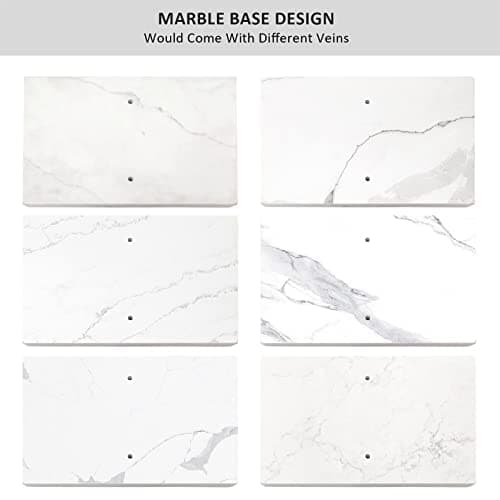 40 Inch Standing Towel Rack Double-T Shape Tall Bath Towel Sheet Holder with Marble Design Base for Bathroom Floor Next to Tub or Shower 2 Tier Towel Holder Stand Stainless Steel Brushed Nickel 5