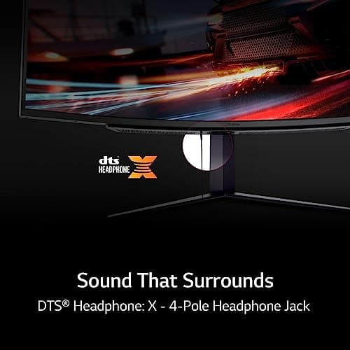 LG 49" Ultragear DQHD (5120x1440) Curved Gaming Monitor, 240Hz, 1ms, VESA DisplayHDR 1000, HDMI 2.1, DisplayPort, 4-Pole HP Out DTS HP:X, AMD FreeSync Premium Pro, Tilt/Swivel/Height Stand, Black 7