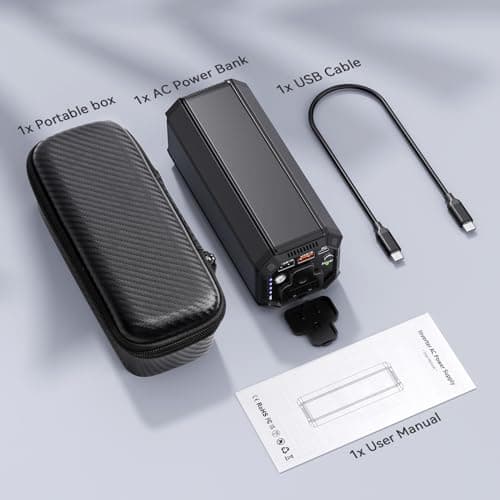 Portable Power Bank with AC Outlet, 100W Portable Laptop Charger, 98Wh/27000mAh High Capacity with 65W PD USB C Laptop Battery Bank, Backup Power Source for Business Travel and Outdoor Activities 8