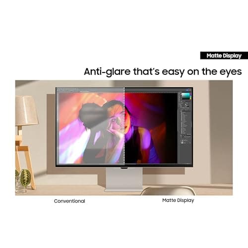 Samsung 27" ViewFinity S9 Series 5K Computer Monitor, Thunderbolt 4, DisplayPort, Matte Display, 4K Slimfit-Camera, Slim Metal Design, AirPlay, Smart-TV Apps, Gaming Hub, LS27C900PANXZA 7