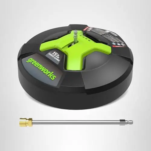 GreenWorks 5210902 15" Extension Included Surface Cleaner, Green 8