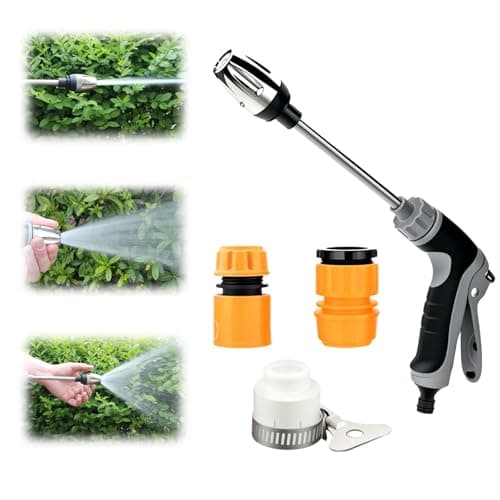 Water Blitz Pressure Washer, 2025 New Multifunctional High Pressure Washer Wand, 360° Rotating Water Blitz Hose Nozzle with Three Spray Modes for Garden, Car, Yard (Set A)