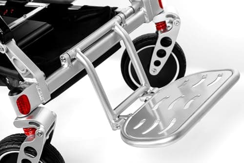 Porto Mobility Ranger Discovery XL Wide Seat Lightweight Foldable Heavy Duty Weatherproof Electric Wheelchair, Portable, only 50 lbs Powerful Motors All Terrain Folding Power Wheelchair (XL Wide Seat) 6