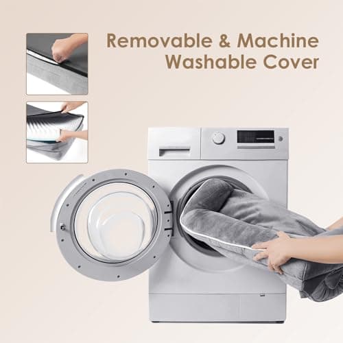 EHEYCIGA Orthopedic Dog Beds for Extra Large Dogs 44x32Inch, Waterproof Memory Foam XL Pet Bed with Sides, Non-Slip and Egg-Crate Foam Big Dog Couch Bed with Washable Removable Cover, Grey 6