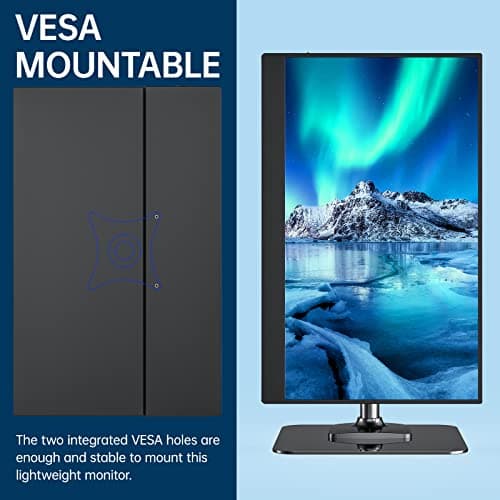 cocopar Portable Monitor 15.6-inch FHD 1080p FHD HDR FreeSync USB-C Computer Display with Dual Type-C Mini HDMI for Laptop PC Mac Surface Xbox PS4/5 (Renewed) 8