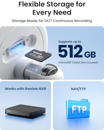 REOLINK 12MP PoE IP Camera Outdoor, Bullet Surveillance Cameras for Home Security, Smart Human/Vehicle/Pet Detection, 700lm Color Night Vision, Two Way Talk, Up to 512GB microSD Card, RLC-1212A 7