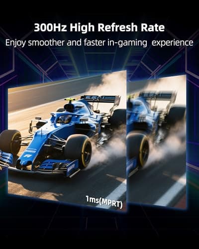 KTC 24.5 Inch 300Hz Gaming Monitor - FHD 1080P Fast IPS PC Monitor Gaming 1ms, Adaptive Sync, HDR, 240Hz Monitors Gamer with Display Port1.4x1 HDMI 2.0x2, 119% sRGB, VESA Mount, DP Cable, H25Y7 2