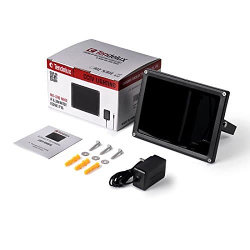 Tendelux 200ft Long Range IR Illuminator | BI18 90° LED Outdoor IR Flood Light for Security Camera (w/Power Adapter) 5