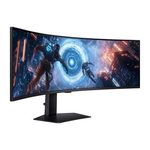 SAMSUNG 49-inch Odyssey G9 (G91F) DQHD, 144Hz, Curved Gaming Monitor, Ultra-Wide 32:9 Screen, DisplayHDR 600, AMD FreeSync™ Premium Pro, Ergonomic Stand, LS49FG910ENXZA, 2025 10