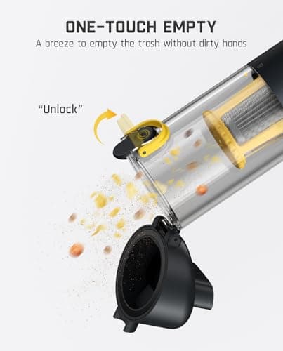 Fanttik Slim V10 Mix Cordless Car Vacuum, 4 in 1 Handheld Air Duster, Color Smart LED Display, 16kPa Suction Power, Cordless Portable Mini Keyboard Vacuum for Car, Office Desk 8