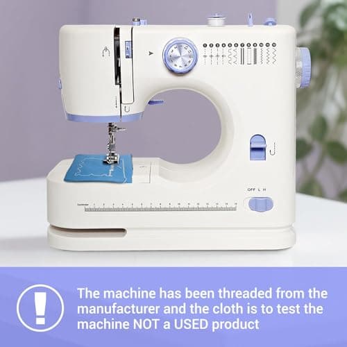 Beginner-Friendly Mini Sewing Machine with 12 Built-in Stitches, Sewing Machine with Foot Pedal, Portable, High-Low Speeds, Perfect for Sewing Enthusiasts 9