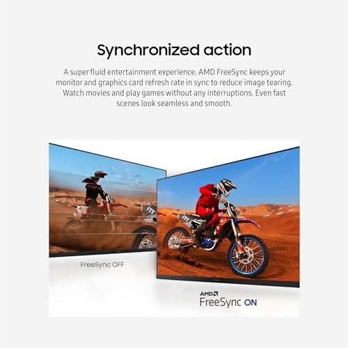 Samsung 32-Inch Flat Computer Monitor, 75Hz, Borderless Display, AMD FreeSync, Game Mode, Advanced Eye Care, HDMI and DisplayPort, LS32B304NWNXGO, 2024 5