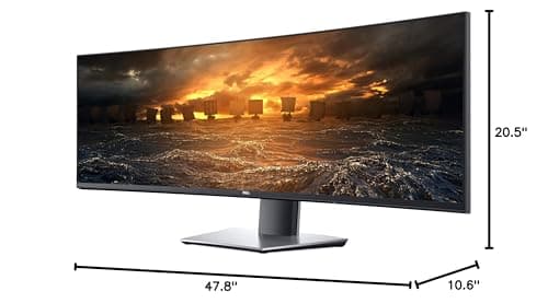 Dell U4919DW UltraSharp 49-inch LED Backlit Curved Gaming Monitor with IPS, Vesa Compatible, Anti-Glare, Tilt, Swivel (HDMI, USB 3.0, USB-C, DisplayPort) 7