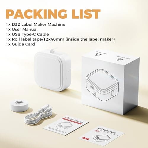 Bluetooth Mini Label Makers, Label Maker Machine with Tape for Organizing Storage, Portable Rechargeable Label Printer with Multiple Templates, Label Machine for Home, Office, Back to School Supplies 9