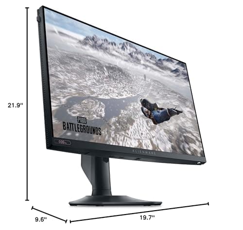 Alienware AW2524HF Gaming Monitor - 24.5-inch (1920x1080) 500Hz (Overclock) 0.5ms Display, Height/Tilt/Swivel/Pivot Adjustability, 3yr Advanced Exchange-Black 15