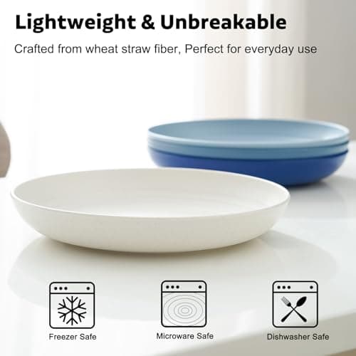 GENLGE 8 Pack Cat Bowls, Cat Food Bowl, 5.9 x 1 Inch Whisker Friendly Shallow Wide Cat Dishes, Pet Food and Water Bowl for Indoor & Outdoor Cats 5