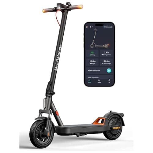 Electric Scooter with Suspension Long Range Electric Scooter for Adults 10inTires,E Scooter with Smart APP Control for Commuting, Outdoor, Short Travel UL2272