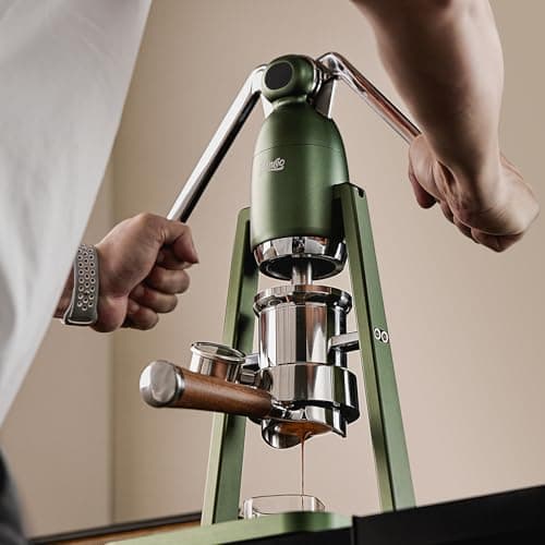 Bincoo Manual Espresso Maker Set - Hand Press Espresso Machine – 12Bar Pressure Profiling, Dual-Lever Manual Coffee Maker with Pre-Infusion, Portable for Custom Espresso Shots, Stainless Steel 2
