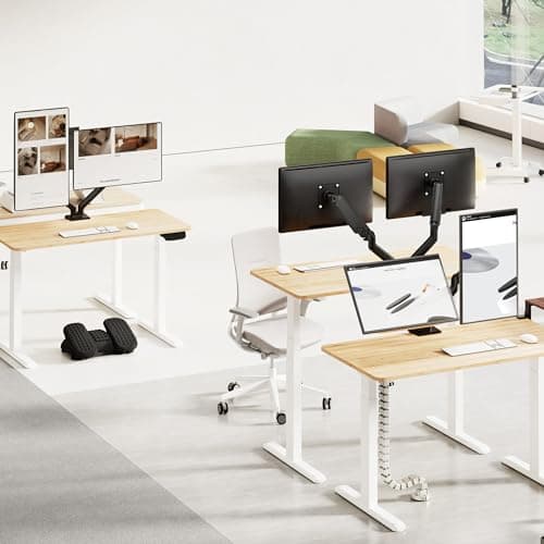 Mount-It! Full Motion Dual Monitor Mount with Spring Arms, 17" to 32", Full Motion Monitor Arm with Tilt, Rotation, Swivel, Height Adjustment, Clamp or Grommet, Fits VESA 75x75 and 100x100 - Black 9