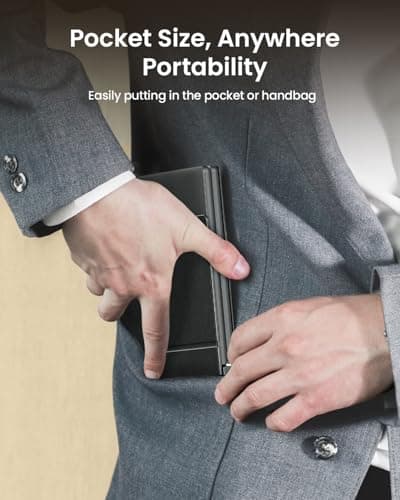 ProtoArc Foldable Compact Keyboard, XK04 Portable Bluetooth Keyboard with PU Leather Cover, Pocket-Sized Wireless Travel Keyboards for iPad, iPhone, Smartphone, Tablet and Laptop - Black 9