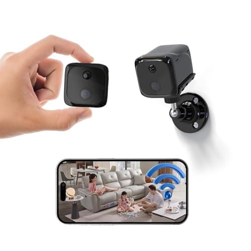 FUVISION Mini Camera Wireless Indoor Security for Home, Small Camera WiFi for Baby Monitor, House Office Cam with Human/PIR Motion Detect, 120-Day Standby Battery, Auto Night Vision, Cloud Storage