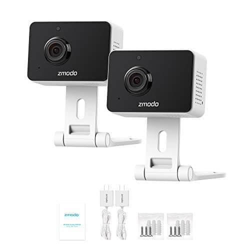 Zmodo 1080p Mini WiFi Pet Camera Two-Way Audio Smart Home Camera with Night Vision, Compatible with Alexa & the Google Assistant (2 Pack) 7