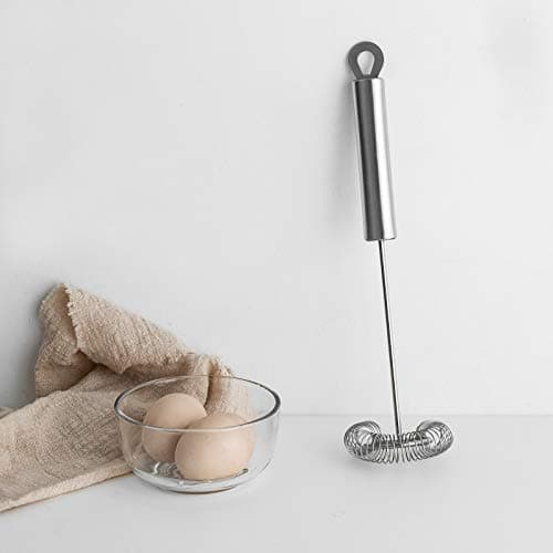 FLYINGSEA Stainless Steel Whisk, 11 x 3.15 inches, Ergonomic Handle, Dishwasher Safe, Silver 6