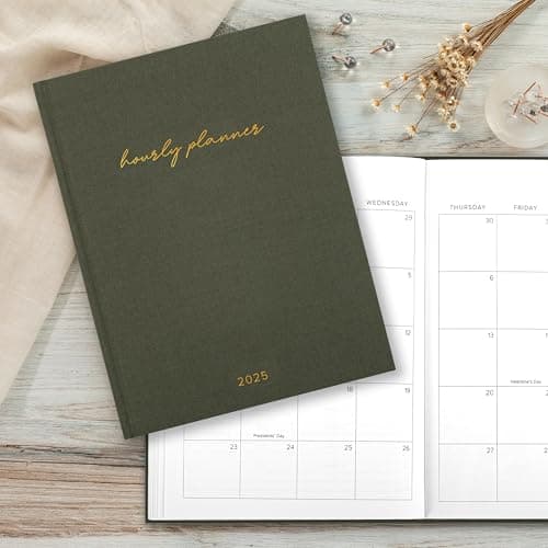 Beautiful 2025 Appointment Book Planner - Sturdy Linen Daily Planner & Weekly Calendar with Half Hourly Schedule Easily Keeps Track Of All Your Appointments - The Perfect Day by Day Organizer 6