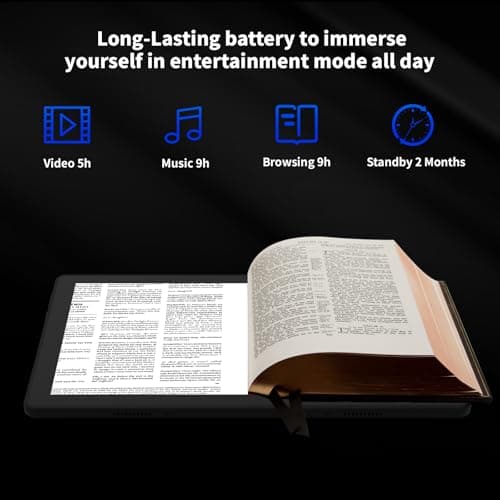 Latest 2026 Upgraded Android Tablet 10.1 Inch with IPS HD Touch Screen, Dual Camera, 64GB Storage 1TB Expansion, 8 in 1 Tablets Kit with Keyboard, Protective Case, Mouse, Stylus, BT 5.4, WiFi 6 6