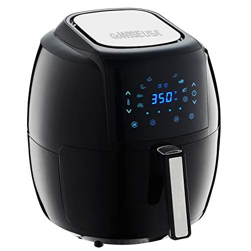 GoWISE USA GW22731 5.8-Quarts 8-in-1 Electric Air Fryer XL + 50 Recipes for your Air Fryer Book (Black)