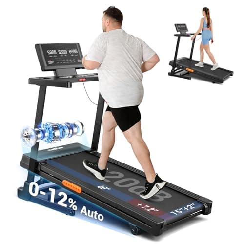 THERUN Treadmill with Incline, Incline Treadmill for Running and Walking, Walking Pad with Incline