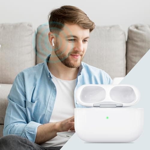 Leingee Charging Case for AirPods Pro 1st/2nd Generation, Charger Port for Airpod Pro 2nd/1st Replacement Charger Case Built-in 660 mAh Battery Support Wireless & Wired (Case pro 1/2 L Port) 6