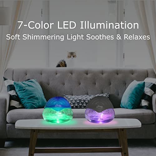 Sirena Twister Air Purifier (Black) - Water Filter Air Washer For Home and Office - Essential Oil Aroma Diffuser With LED Night light - Small Air Cleaner For Smoke and Pets 5