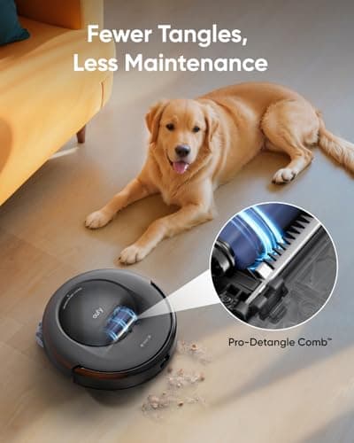 eufy Robot Vacuum Omni C20 with All-in-One Station,3.35-Inch Ultra-Slim Body 2-Pack Vacuum Mop Replacement Pads 6