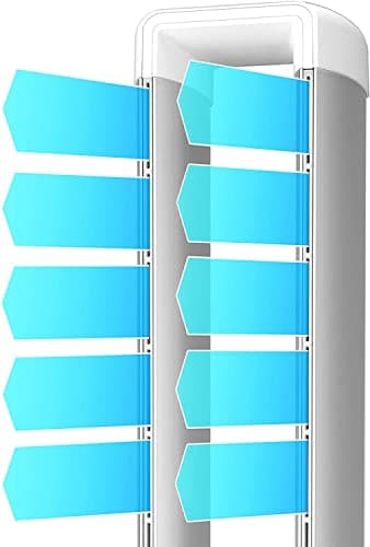 ULTTY Bladeless Tower Fan and Air Purifier in one, Bedroom Fan with HEPA Filter 99.97% Smoke Dust Pollen Dander, 42 Inch 90° Oscillating Tower Fan with Remote, Touch, 8H Timer 8