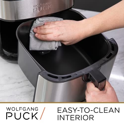 Wolfgang Puck 9.7-Quart Ceramic Nonstick Stainless Steel Air Fryer (Renewed) 5