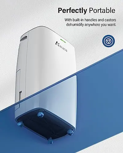 32-Pint Dehumidifier for Basement and Large Room - 2000 Sq. Ft, Quiet Dehumidifier for Large Capacity Room Home Bathroom Basements - Auto Continuous Drain Remove Moisture with Child Lock 6