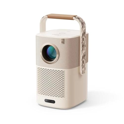 [Sound by JBL& Built-in Battery] Yaber T2 Outdoor Projector with WiFi 6 and Bluetooth, Native 1080P Smart Projector for Inside Outside,Compatible with TV Dongle(Not included)(Camouflage Handle)