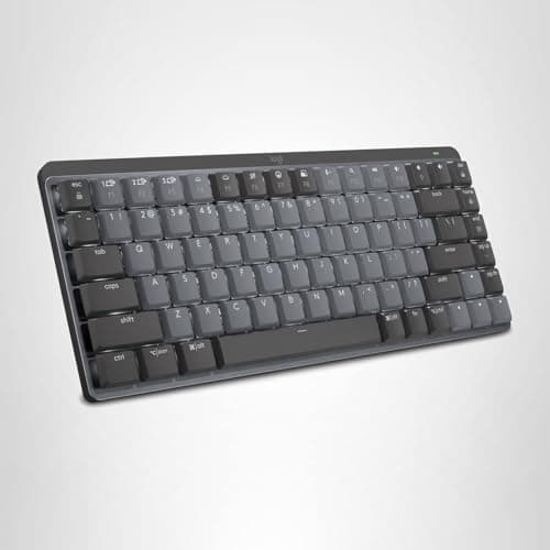 Logitech MX Mechanical Mini Wireless Illuminated Keyboard, Clicky Switches, Backlit, Bluetooth, USB-C, macOS, Windows, Linux, iOS, Android, Metal 14