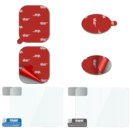 Tapsi Adhesive Pads & Electrostatic Film for Dash Cam Mounting – Compatible with Nextbase Series 2 (122, 222, 322GW, 422GW, 522GW, 622GW)
