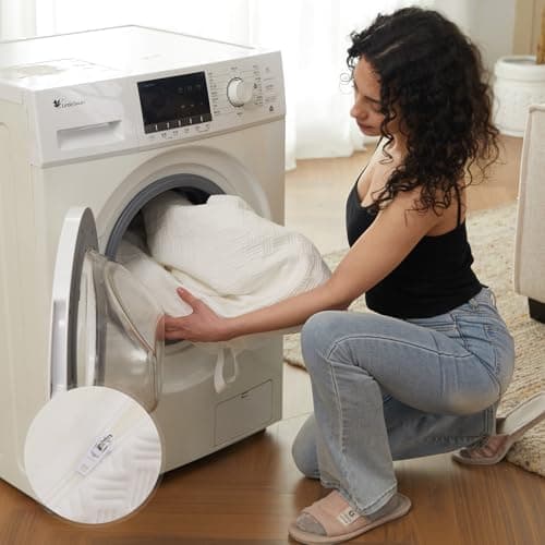 Belffin 4 Inch Memory Foam Innerspring Mattress Topper California King Size, Spring Core Medium Firm Thick Bed Topper, No Odor, Soft & Breathable Mattress with Removable Cover for Body Support, White 6