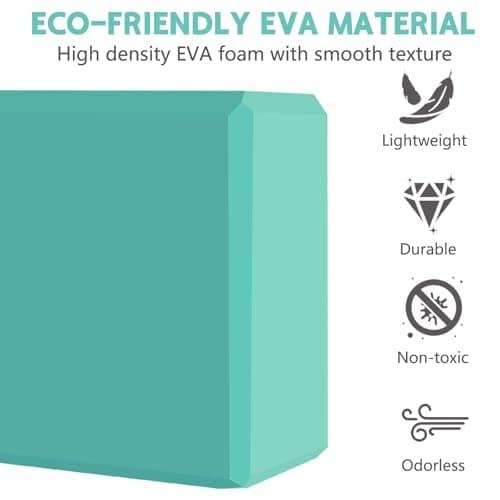 MBHKRRS 9"x6"x3" Yoga Blocks, Soft Non-Slip Surface Premium Foam Blocks, Supportive, Lightweight, Odor Resistant, Yoga Accessories for Pilates Meditation General Fitness Stretching Toning (Fruit Orchid-1 Pack) 7