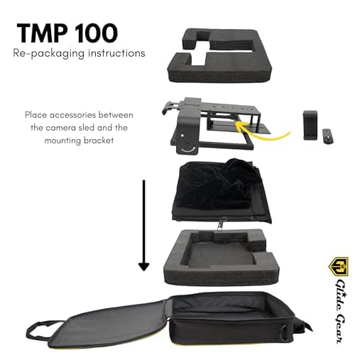 Glide Gear TMP 100 Teleprompter – DSLR, Tablet, Smartphone – 12" Glass, Carry Case, No Assembly 10