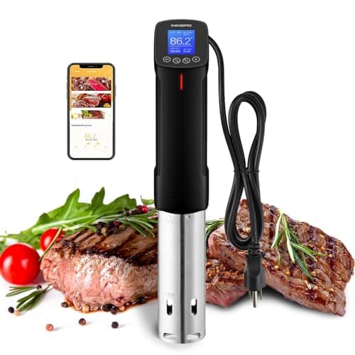 INKBIRD WIFI Sous Vide Cooker ISV-100W, 1000 Watts Sous Vide Machine Immersion Circulator with 14 Preset Recipes on APP & Calibration Function, Thermal Immersion, Fast-Heating with Timer