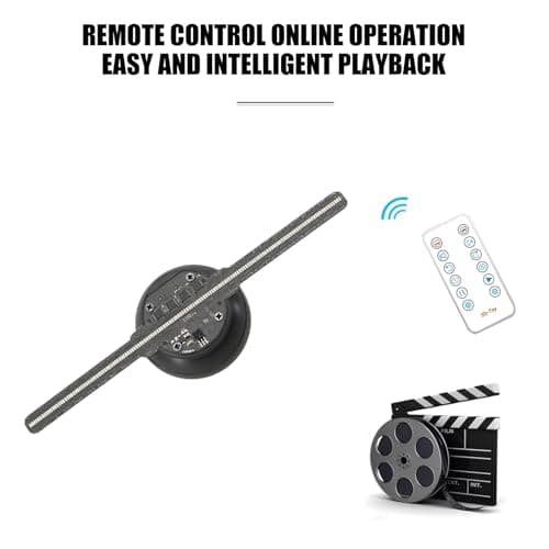 3DHologram Fan,Picture Fan Spinner with Bluetooth +Remote ,HologramProjector HD LED with 700 Video Library ,Holographic Fan for Halloween,Home Decorations,Anime character projection 8