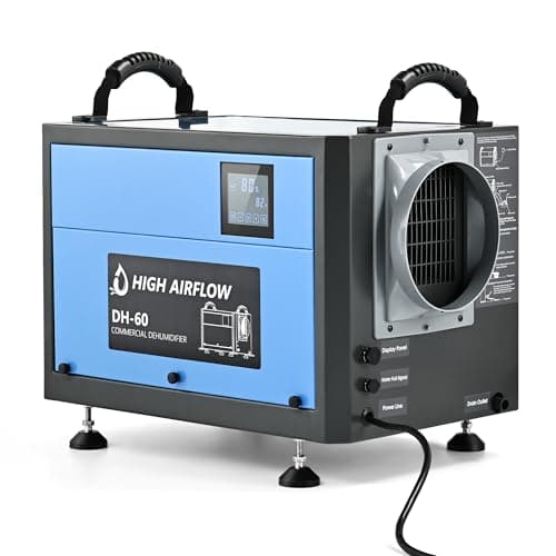 EUHOMY 130 Pint Crawl Space Dehumidifier with Drain Hose, Dehumidifier for Home and Basement, Dehumidify Up to 5500 Sq.Ft Commercial Dehumidifiers, Timer on/off, Automatic Dehumidification