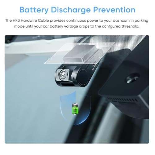 VIOFO HK3 Acc Hardwire Cable for A129, A129 Plus, A129 PRO, A129 IR, A119 V3, Enables Parking Mode, Low Voltage Protection (Fuse Tap Not Included) 5