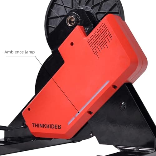 ThinkRider X2 Smart Bike Trainer Cycle Trainer Bicycle Direct Drive Trainer, Quiet Portable Design for Indoor Driving, Simulates 18% Slope, ANT + & BLE Compatible, Reddish black 7